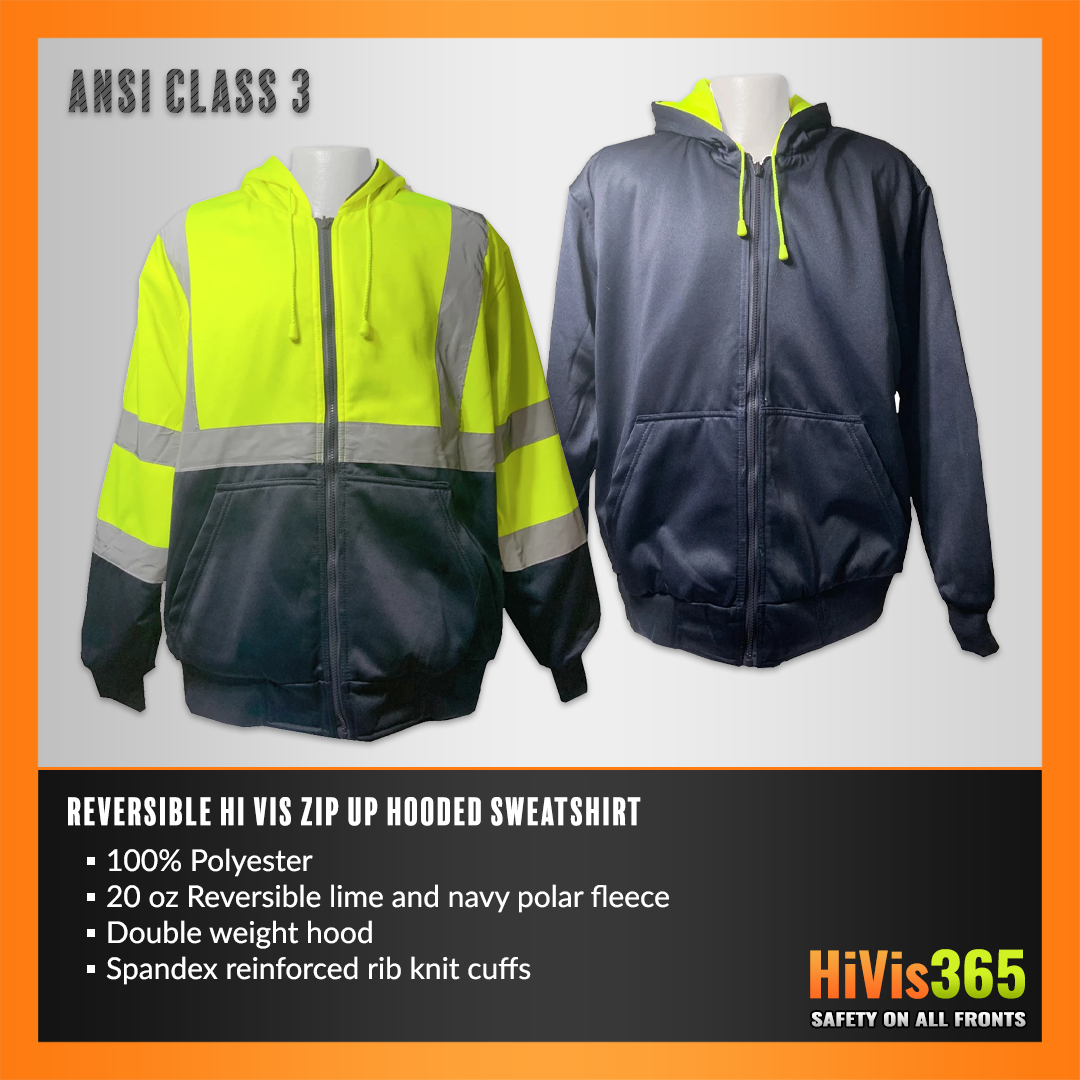 Ansi class 3 hot sale hooded sweatshirt