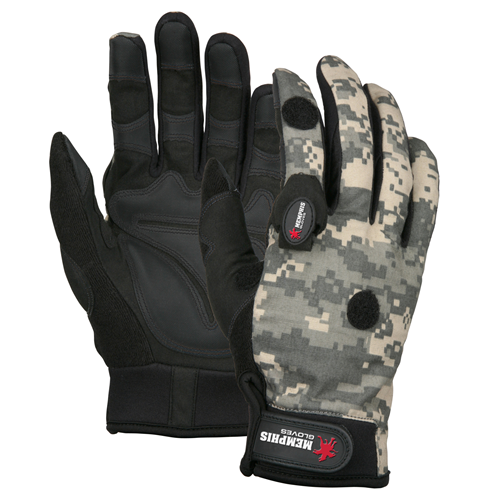 MCR Safety Multitask Black Palm Camo with Lights XL 924WWXL