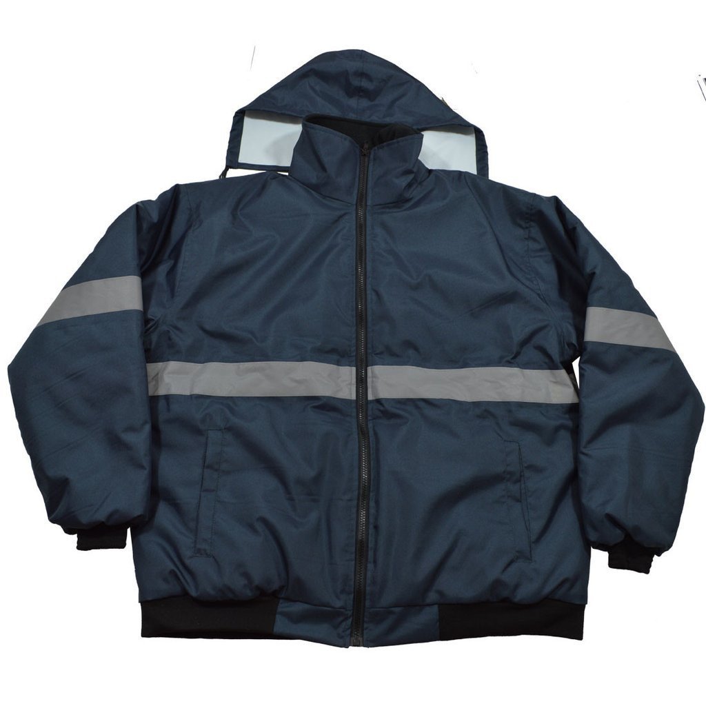 Hard Rock Quilted Bomber Jacket Navy