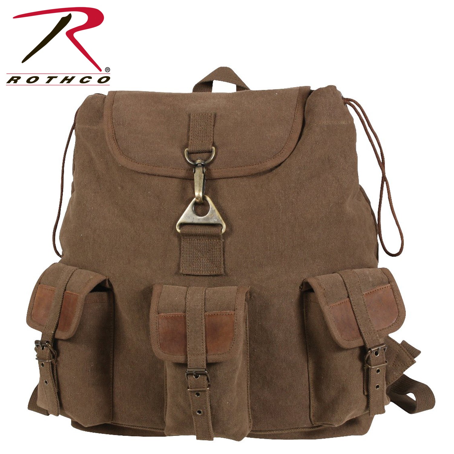 Rothco Vintage Canvas Teardrop Backpack With Leather Accents