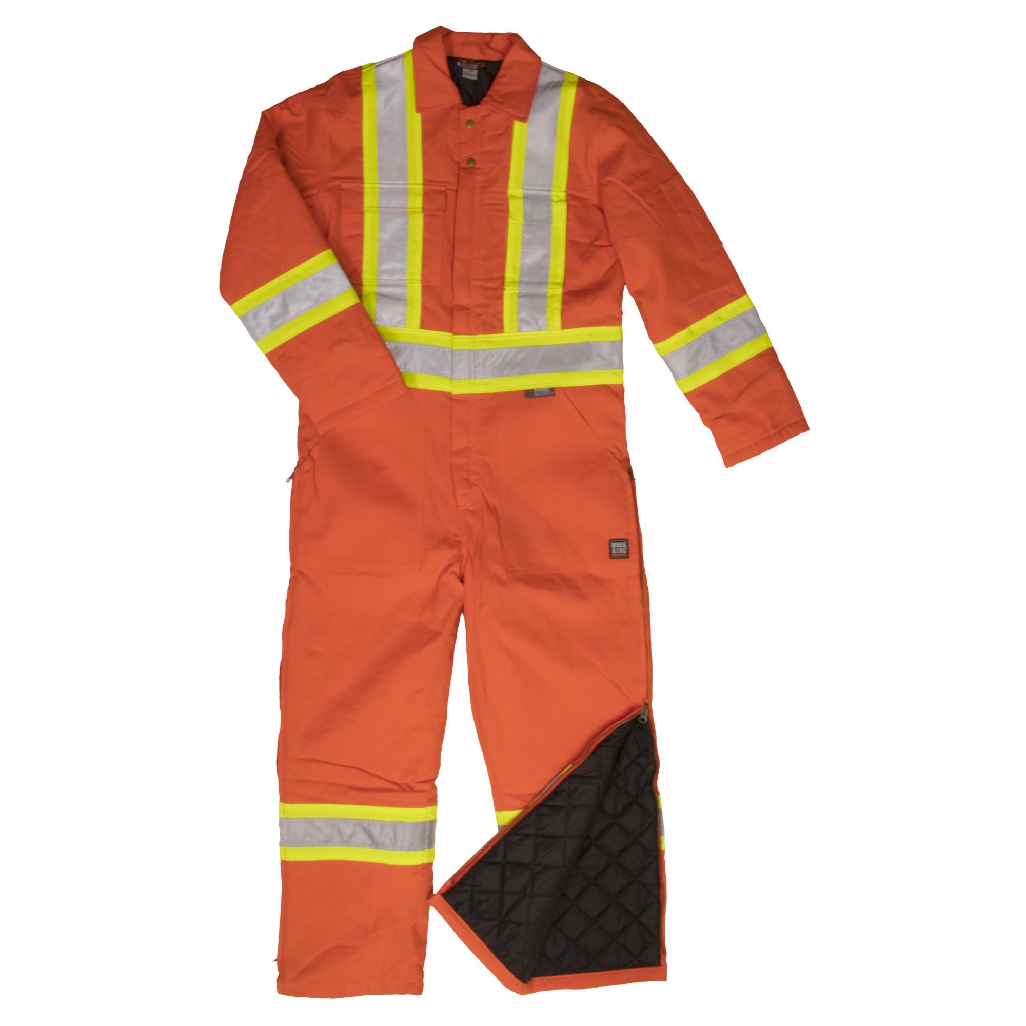 Work King Poly/Cotton Unlined Safety Bib Overall 