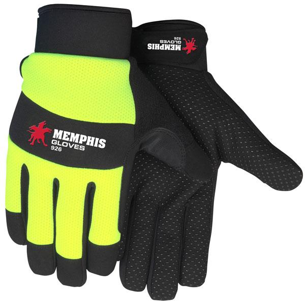 PIP Maximum Safety Leather Palm Black Mechanics Gloves