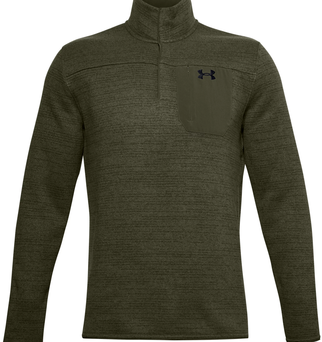 Under Armour UA ColdGear Specialist Henley 2.0 Long Sleeve Black outlet Size Medium