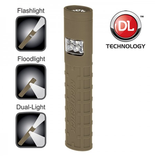 Dual-Switch Dual-Light Flashlight - 2 AAA