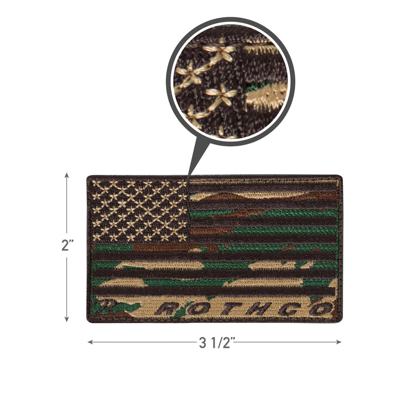 Rothco American Flag Patch - Hook Back