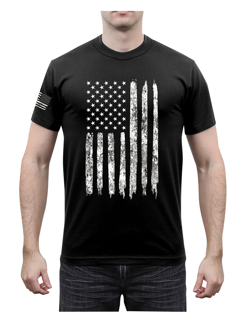 Rothco Distressed US Flag Athletic Fit T-Shirt