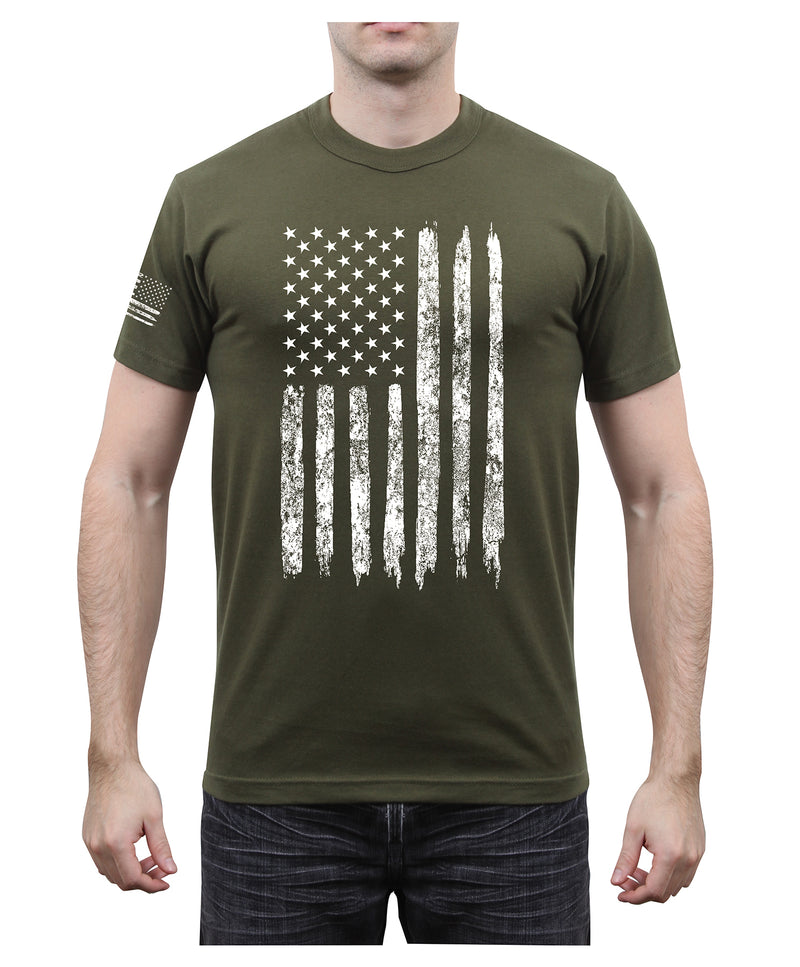 Rothco Distressed US Flag Athletic Fit T-Shirt