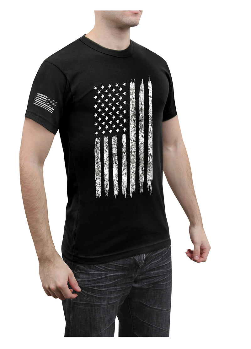 Rothco Distressed US Flag Athletic Fit T-Shirt