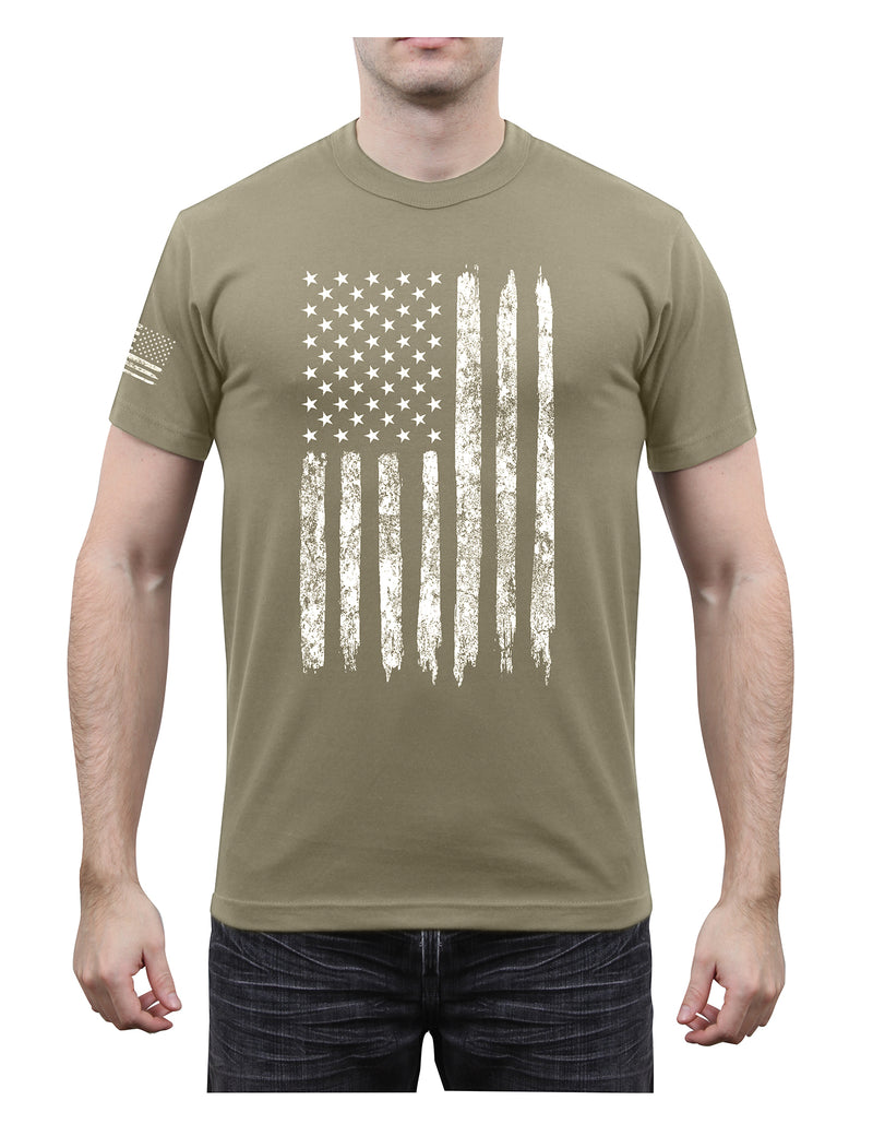 Rothco Distressed US Flag Athletic Fit T-Shirt