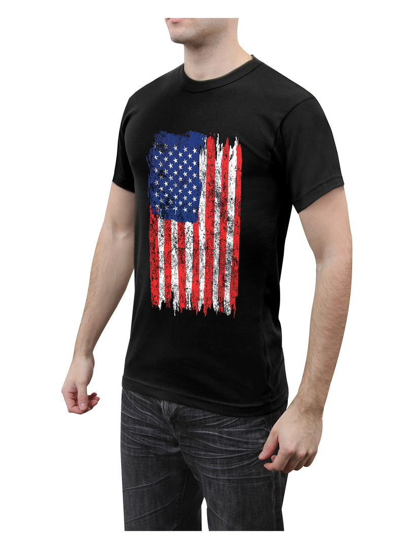 Rothco Distressed US Flag Athletic Fit T-Shirt