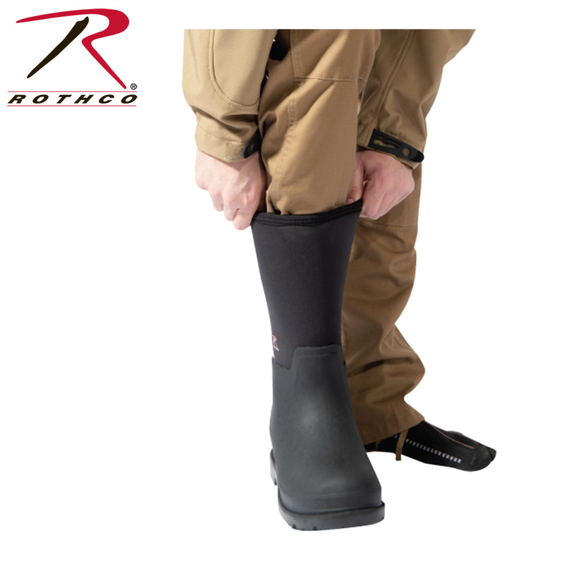 Rothco Waterproof Rubber Boots - Black - 14.5 Inch