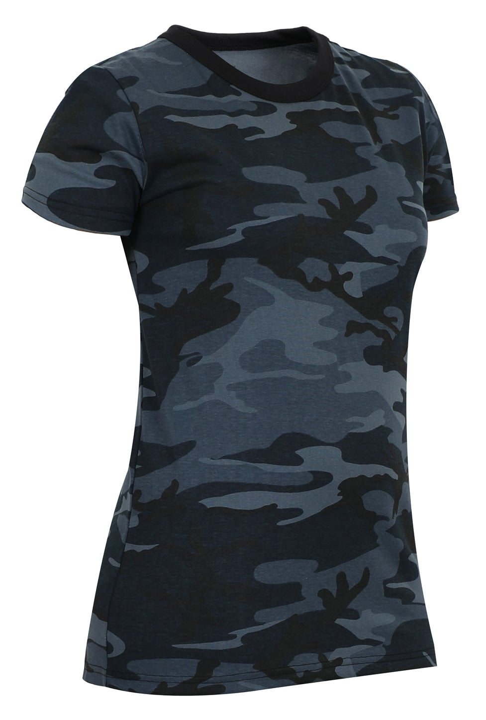Rothco Womens Long Length Camo T-Shirt - Woodland Camo XL