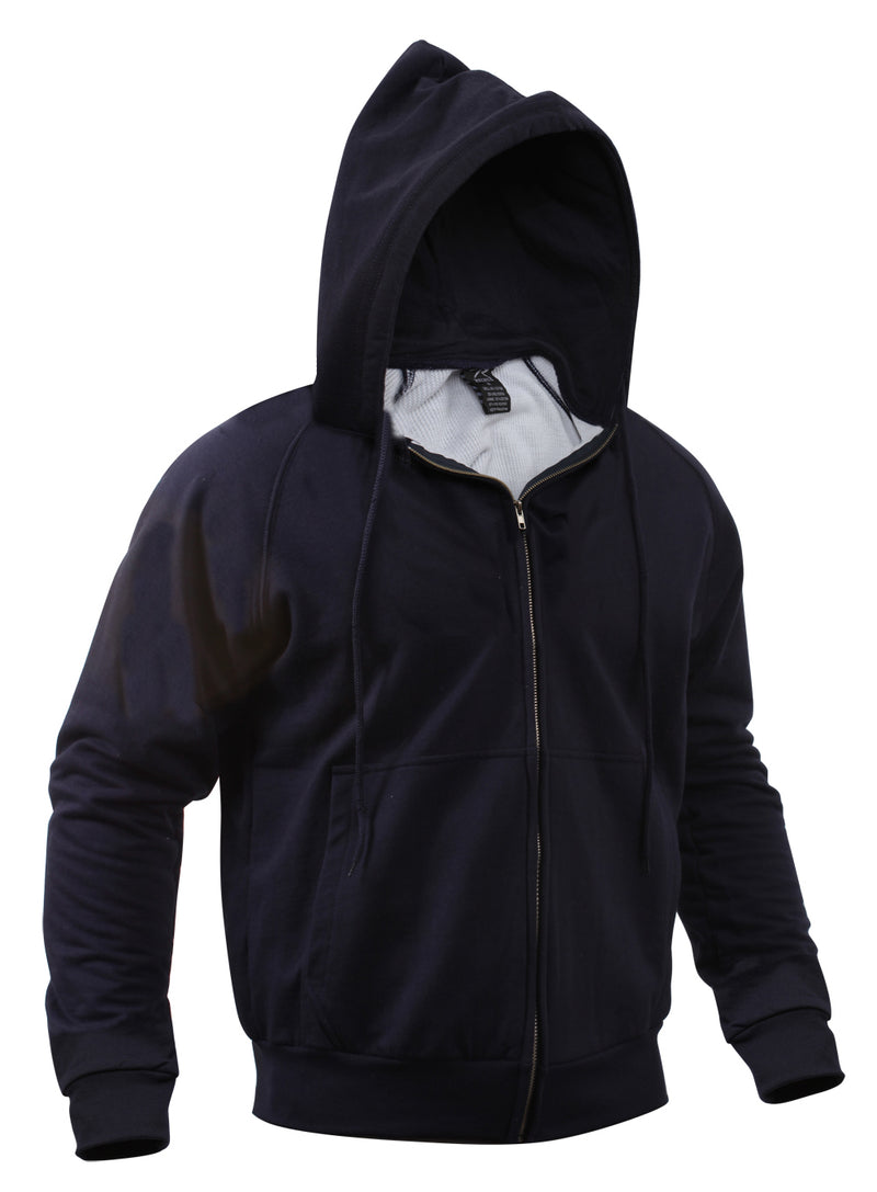 Thermal discount hooded sweatshirt