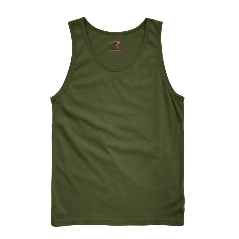 Womens Woodland Camouflage Stretch Tank Top - Rothco Cotton