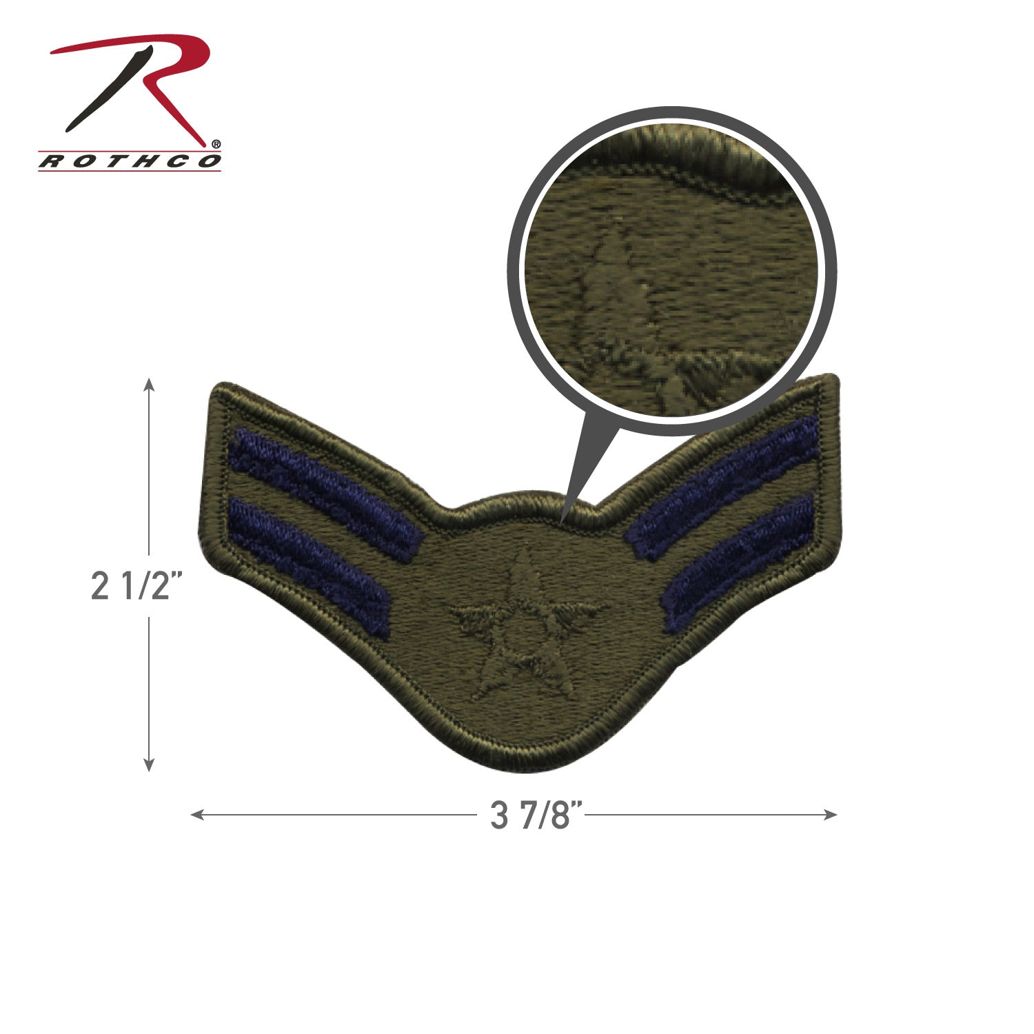 Rothco Subdued Military Assorted Military Patches