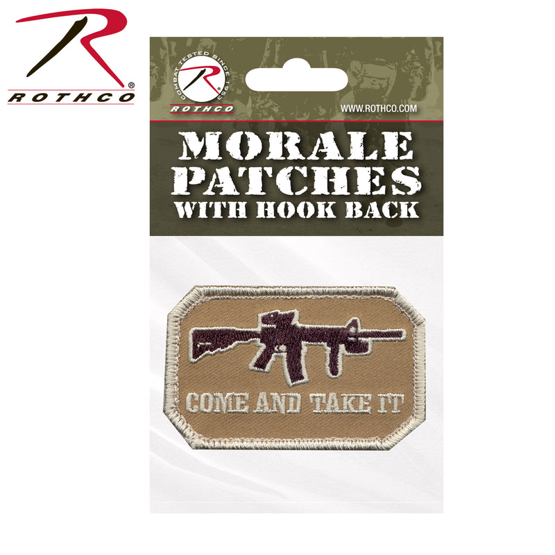 Rothco Come and Take It Morale Patch Black