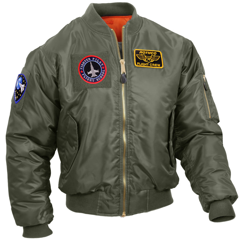 Rothco MA-1 Flight Jacket with Patches