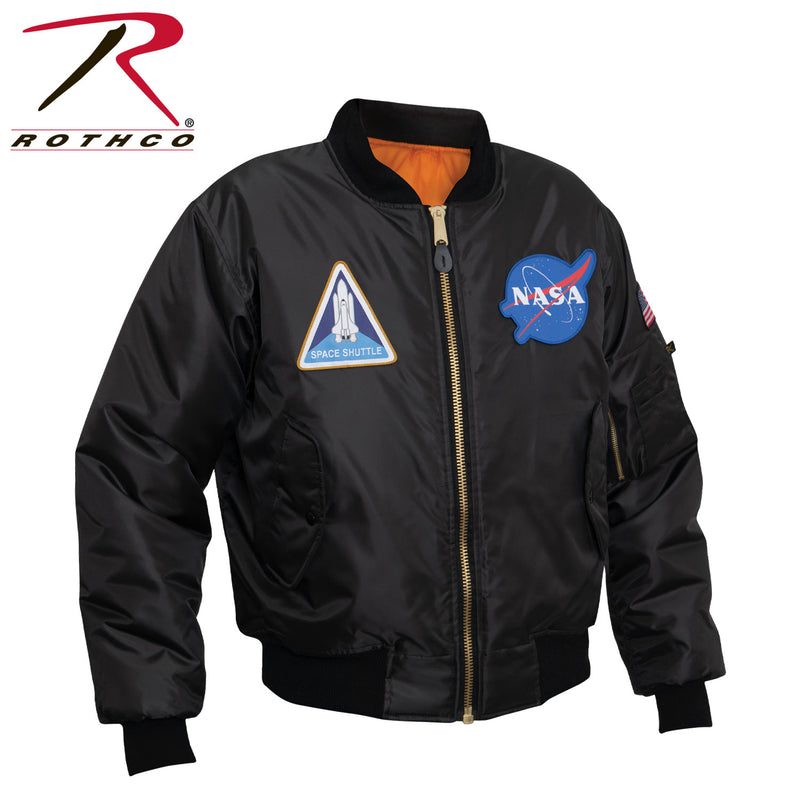 Rothco NASA MA-1 Flight Jacket - Black