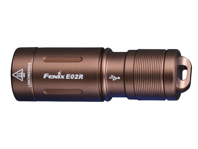 E02r Rechargeable Edc Flashlight Brown