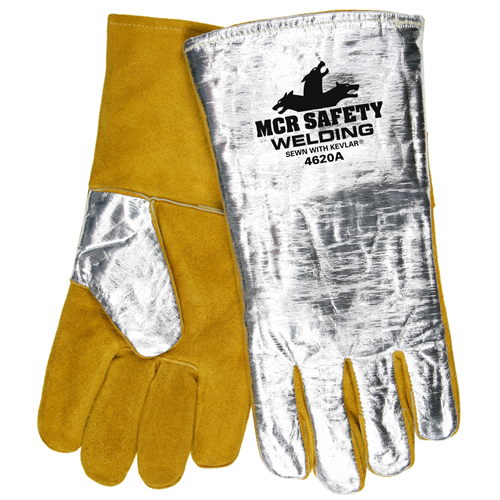 Alumnized Welder Glove W/fr Backing