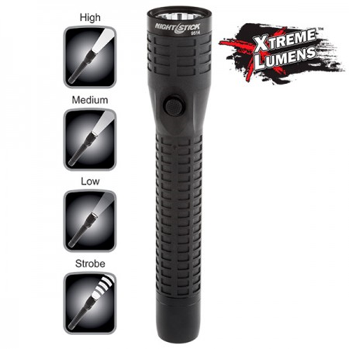 Polymer Multi-Function Duty/Personal-Size Flashlight - Rechargeable