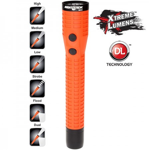 Polymer Duty/personal-size Dual-light Rechargeable Flashlight W/magnet