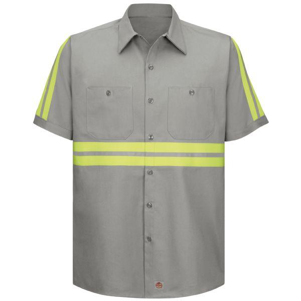 Red Kap SC40 Short Sleeve Enhanced Visibility Cotton Work Shirt – HiVis365  by Northeast Sign
