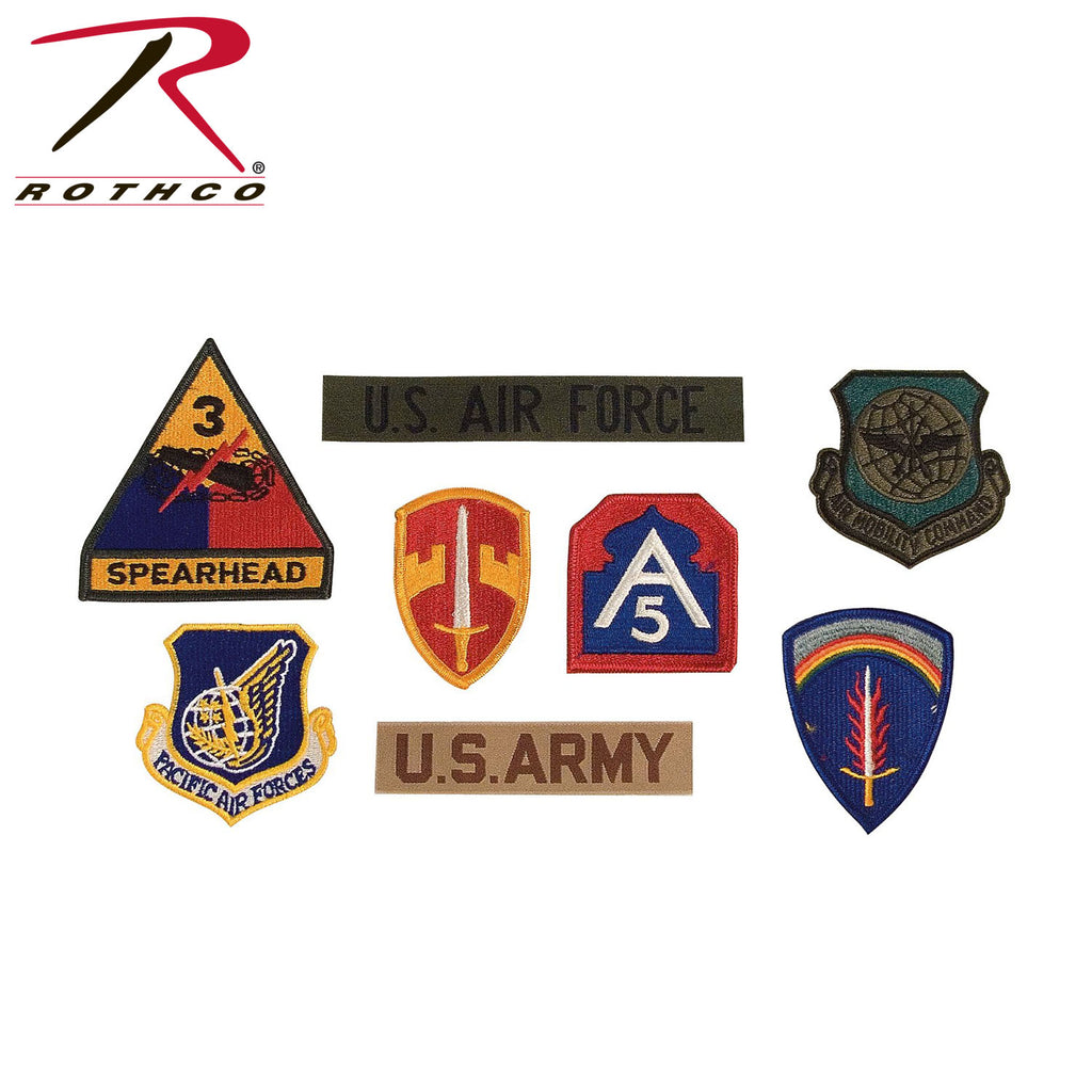 Rothco G.I. Military Assorted Military Patches - 100 Pieces