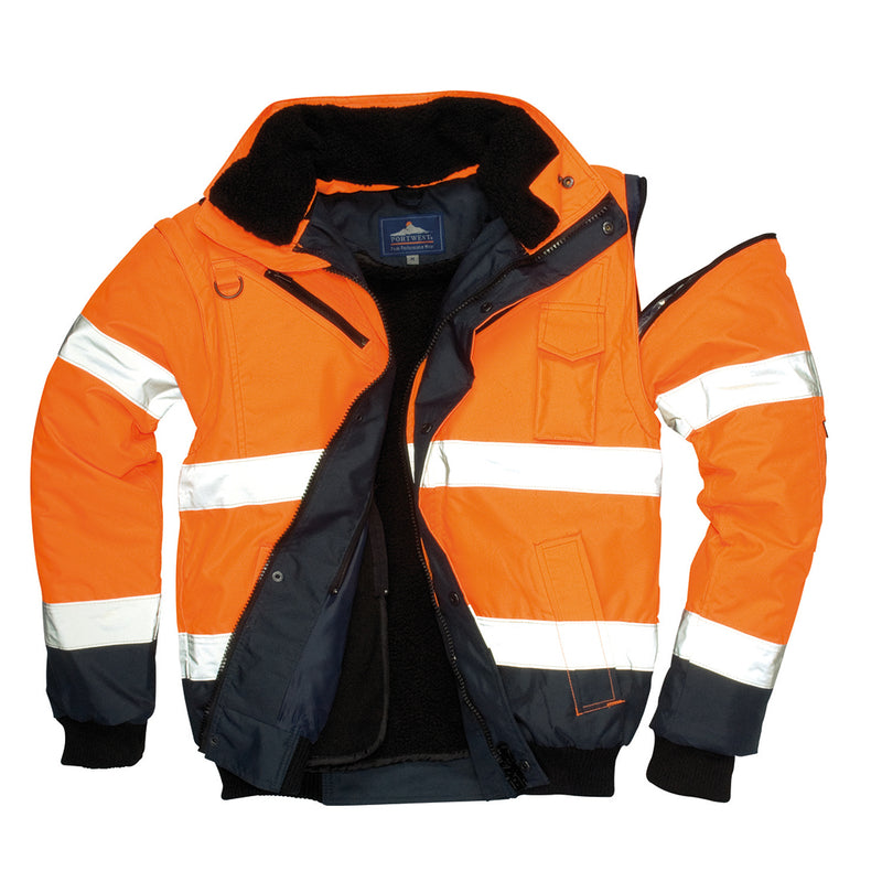 Hi-Vis Contrast Bomber Jacket