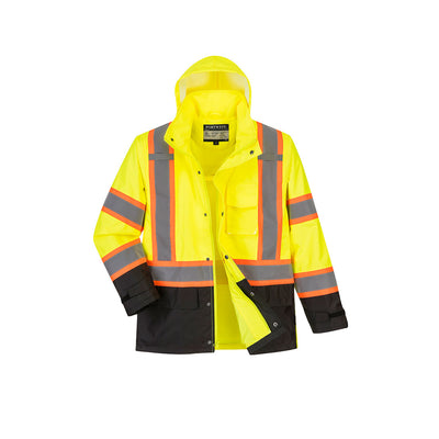 Hi-Vis Contrast Tape Rain Jacket