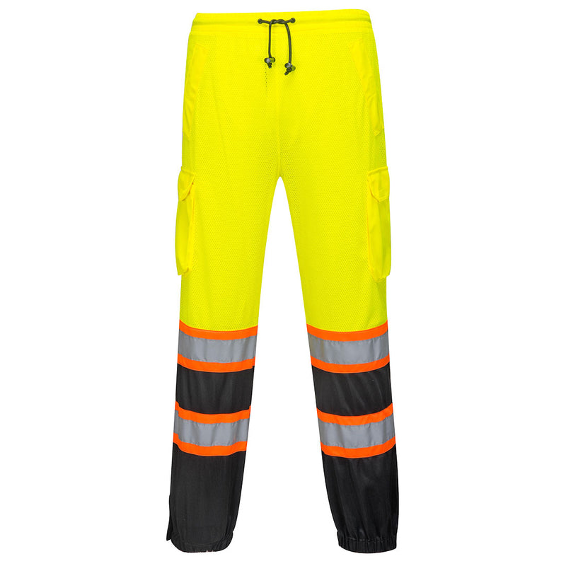 Two-Tone Mesh Overpants