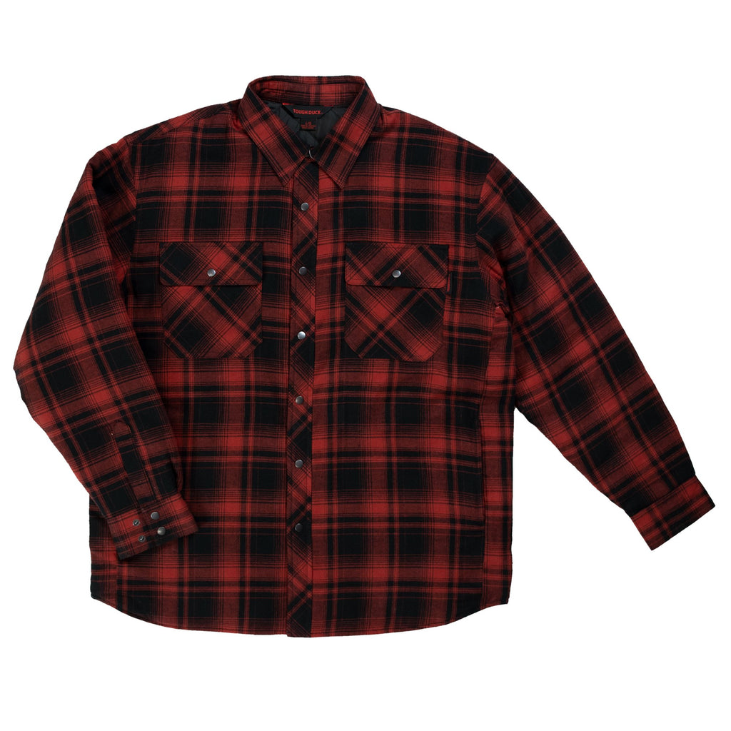 Women's Hooded Sherpa-Lined Hi-Vis Buffalo Plaid Flannel Lined